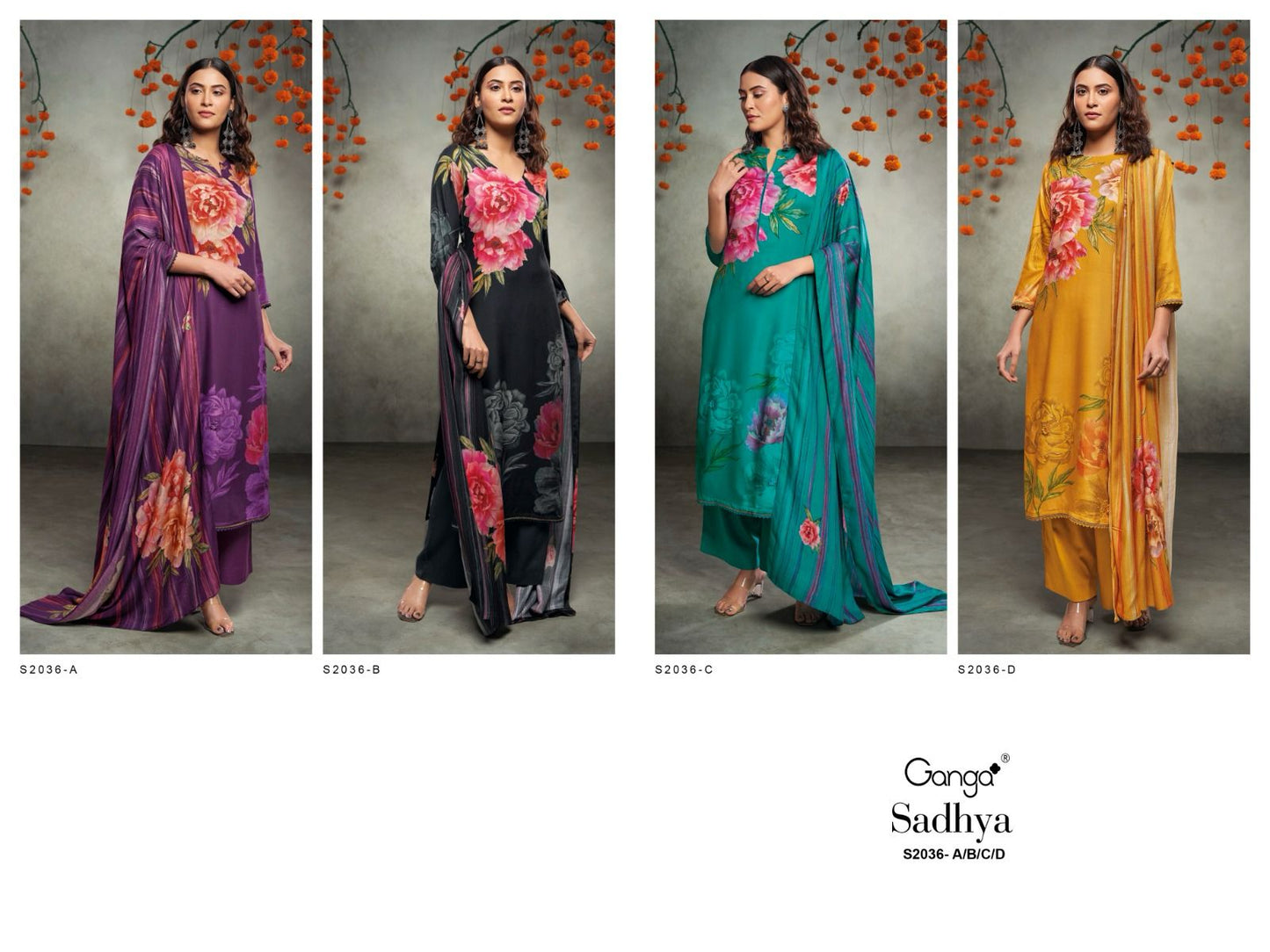 Sadhya 2036 Ganga Pashmina Plazzo Style Suits