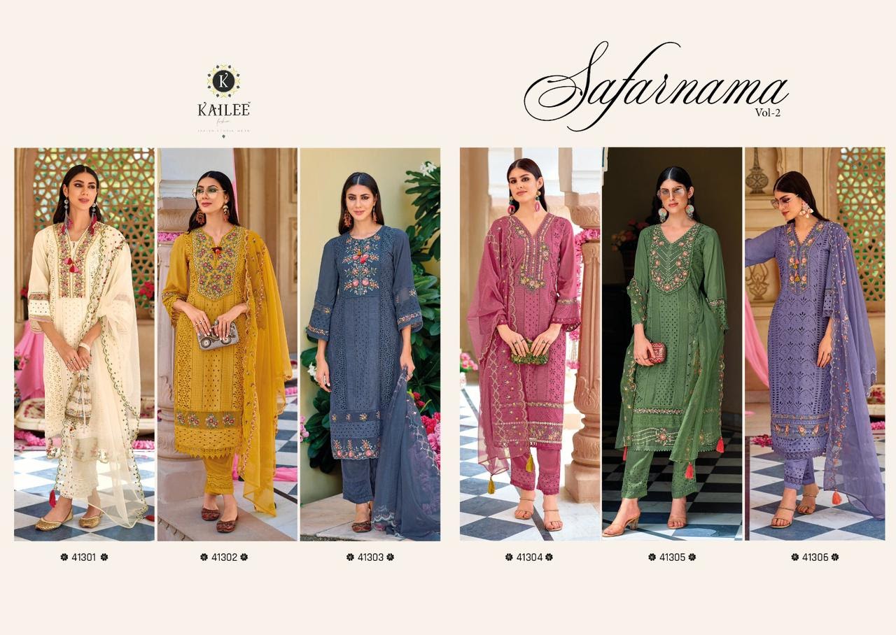 Safaranama Vol 2 Kailee Fashion Viscose Readymade Pant Style Suits