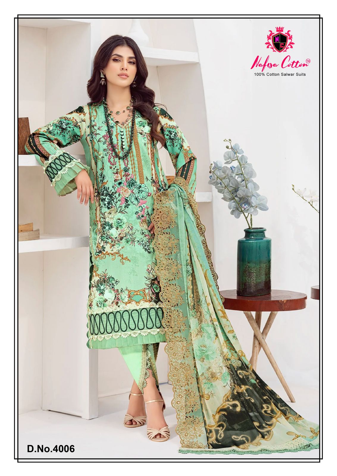 Safina Vol 4 Nafisa Cotton Soft Cotton Karachi Salwar Suits