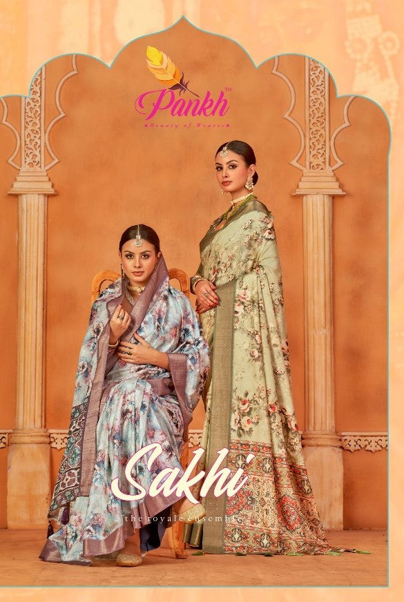 Sakhi Pankh Silk Sarees