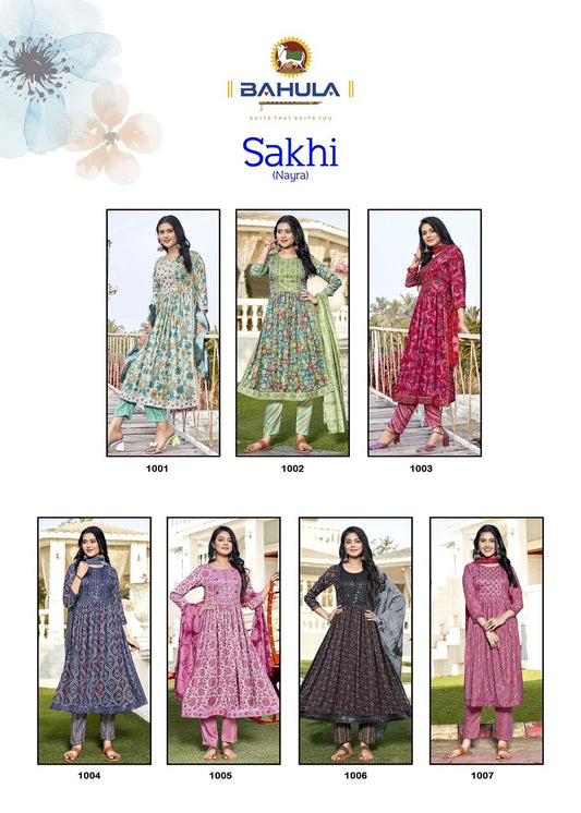 Sakhi Vol 1 Bahula Cotton Readymade Pant Style Suits