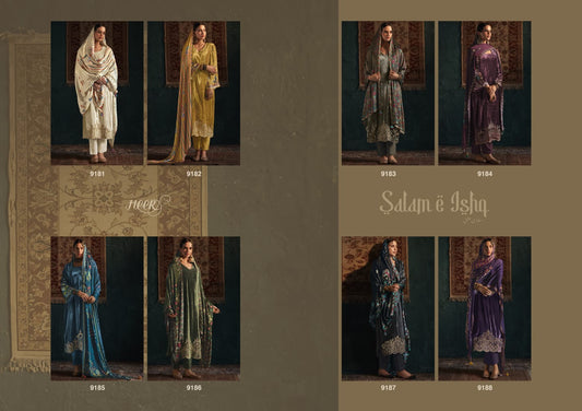 Salam E Ishq Kimora Heer Velvet Suits