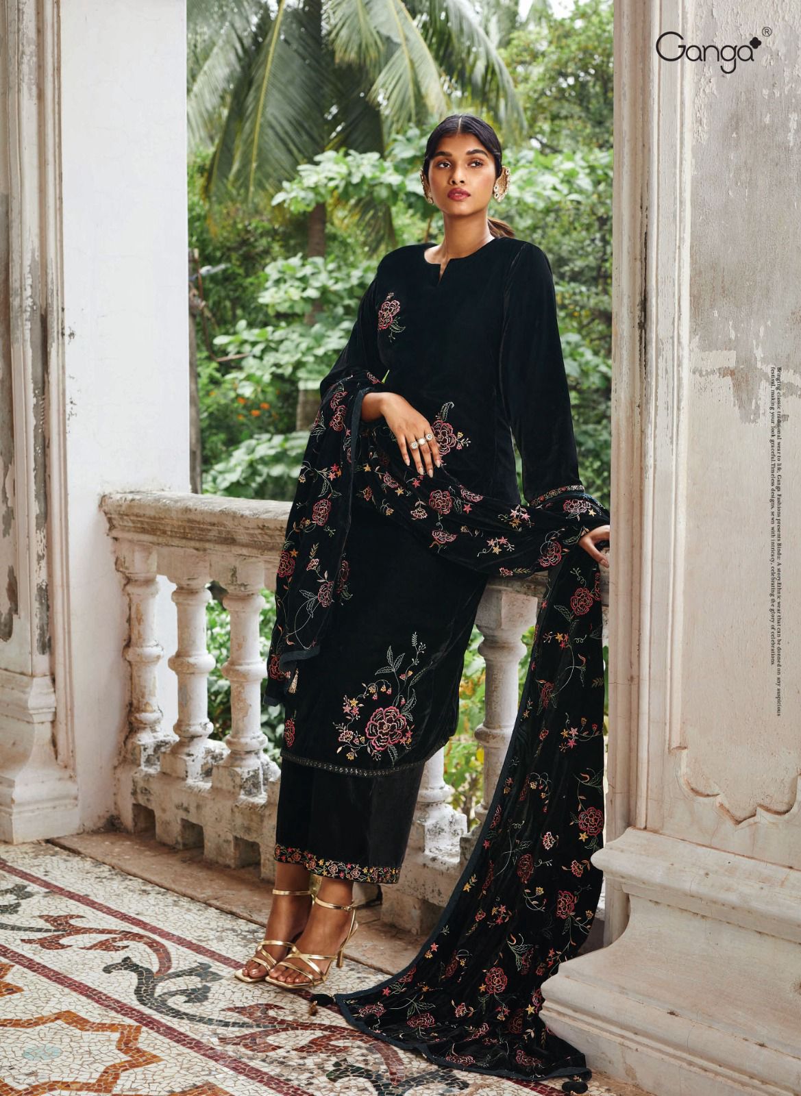 Samaa Ganga Velvet Suits