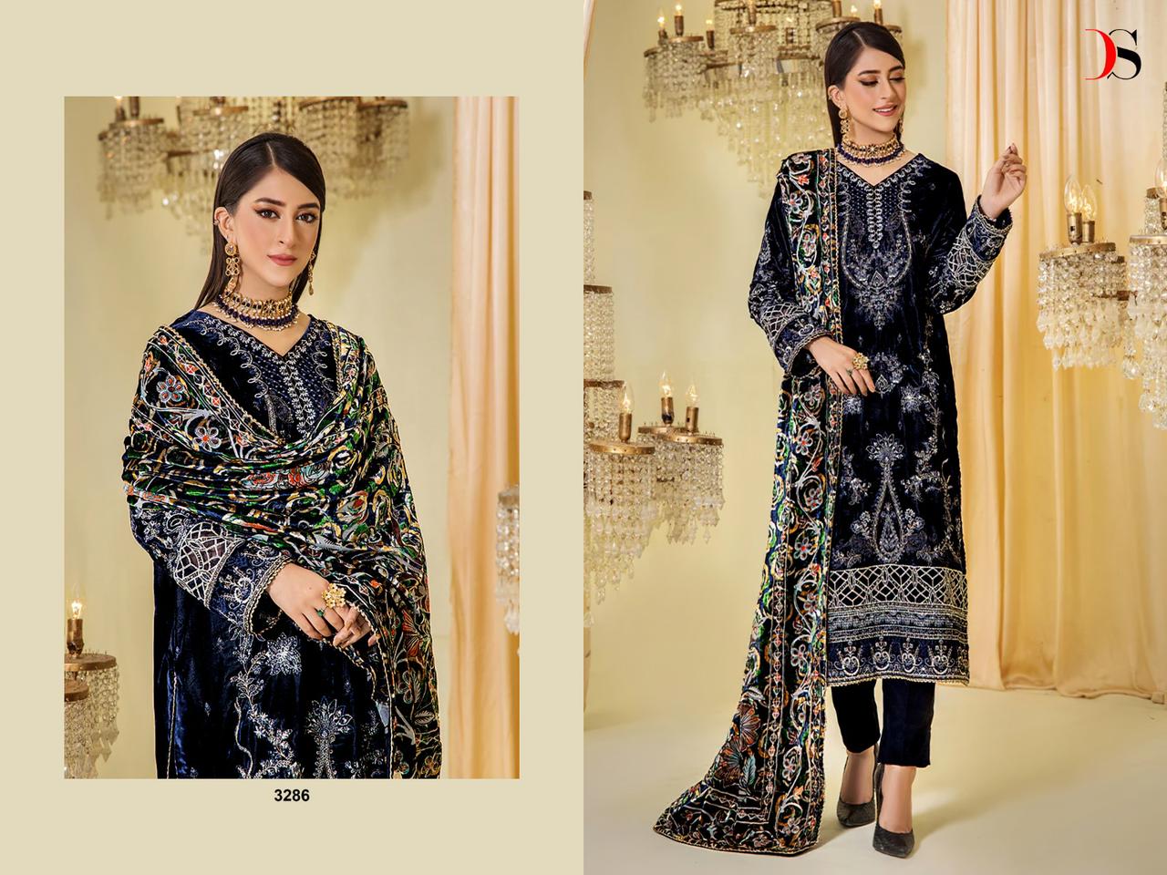 Sana Safinaz Deepsy Velvet Suits