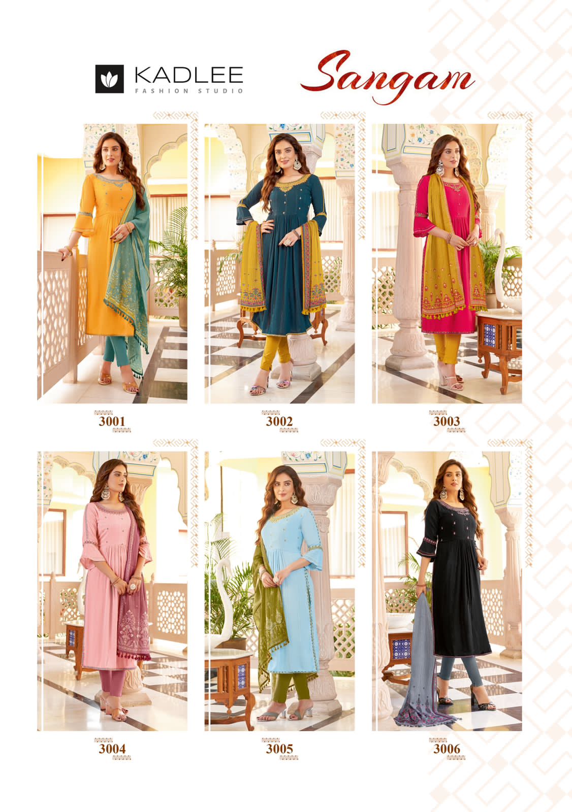 Sangam Kadlee Rayon Readymade Pant Style Suits