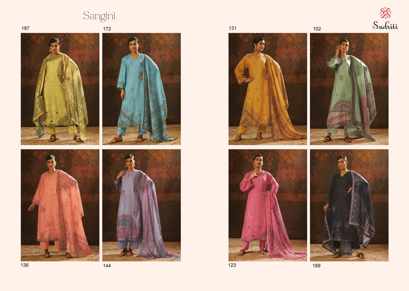 Sangini Sudriti Sahiba Pashmina Suits