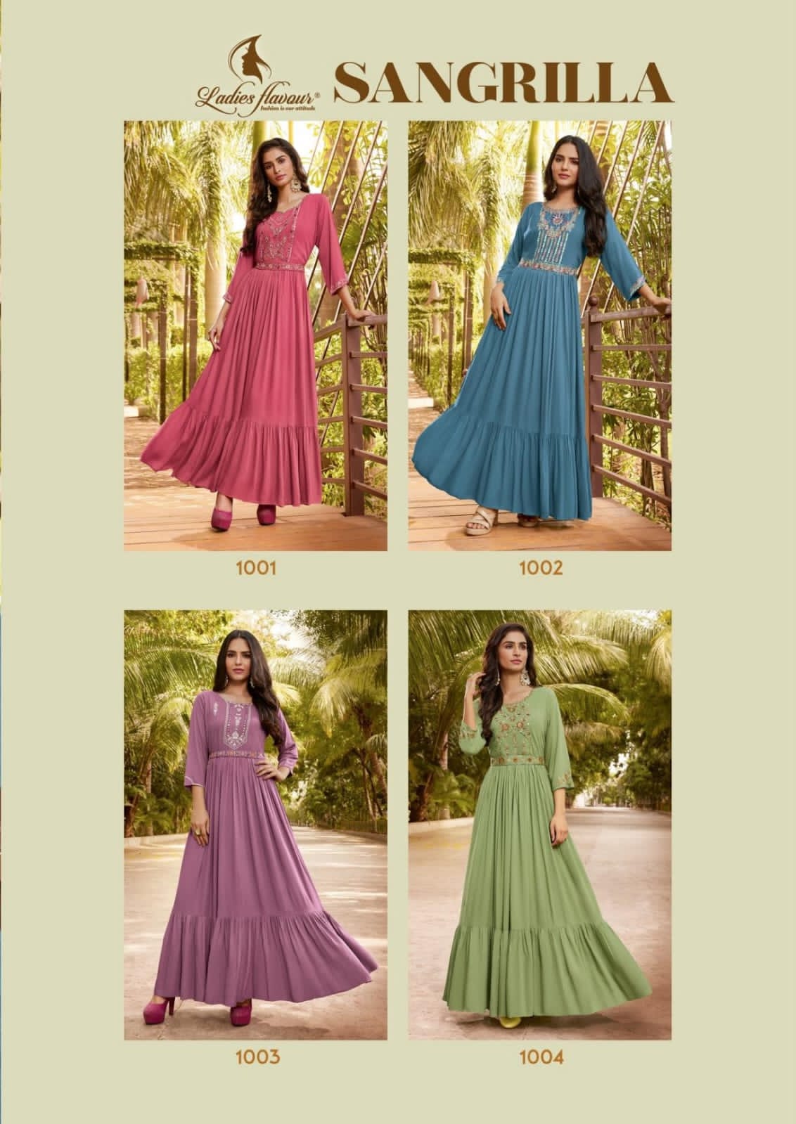 Sangrilla Ladies Flavour Rayon One Piece Gown