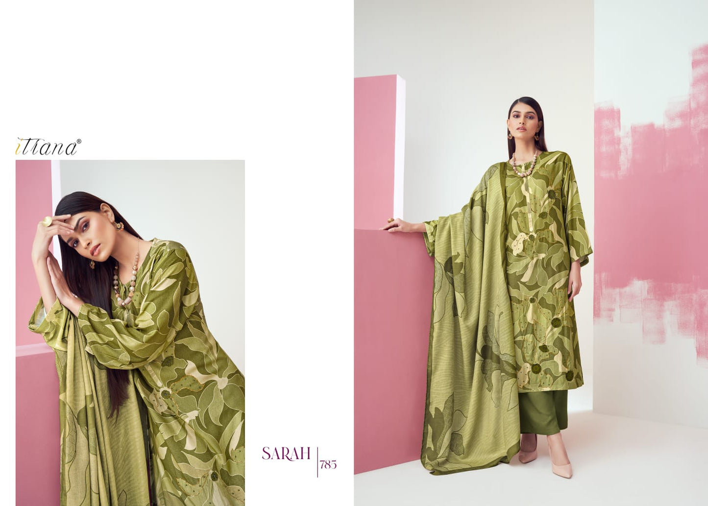 Sarah Itrana Muslin Plazzo Style Suits
