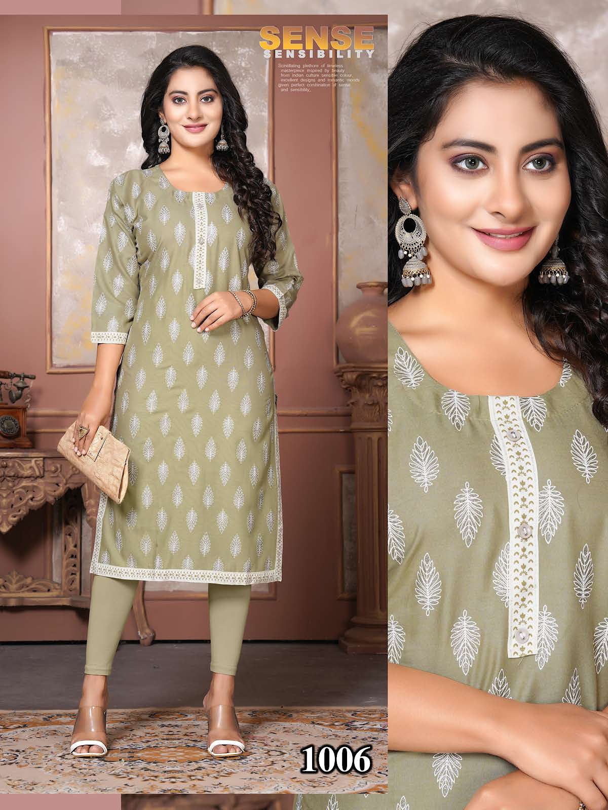 Satya Prem Vol 1 Kavinay Rayon Knee Length Kurtis