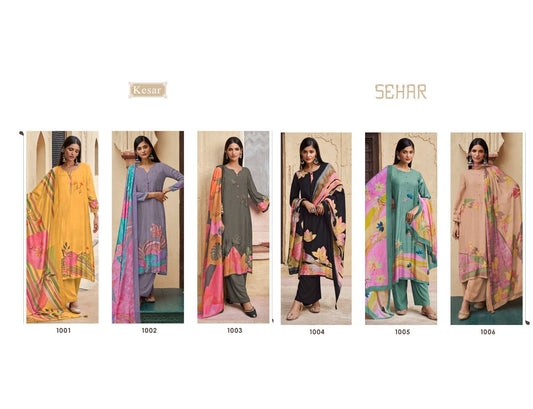 Sehar Karachi Prints Muslin Plazzo Style Suits