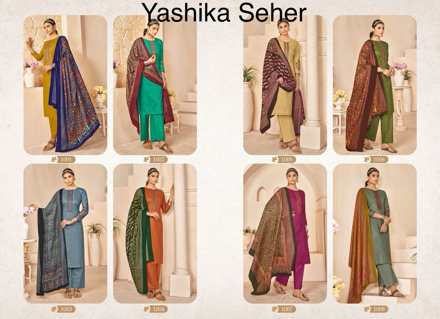 Seher Yashika Trends Cotton Plazzo Style Suits