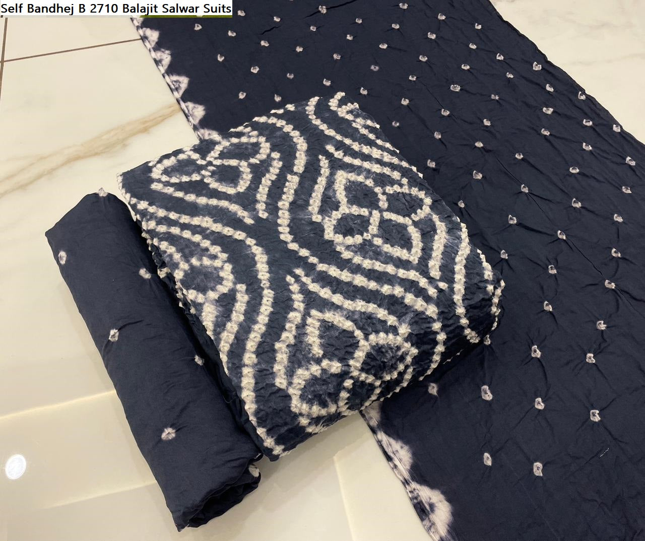 Self Bandhej B 2710 Balajit Salwar Suits