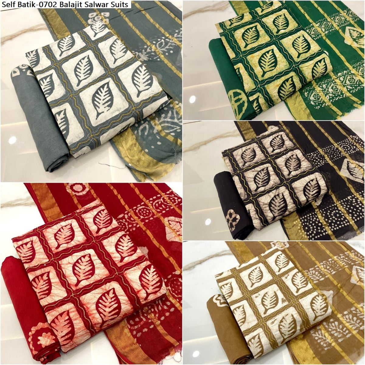 Self Batik-0702 Balajit Cotton Salwar Suits