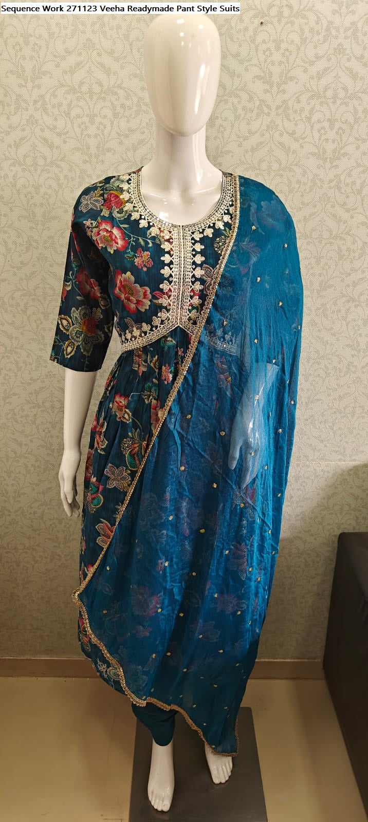 Sequence Work 271123 Veeha Modal Readymade Pant Style Suits