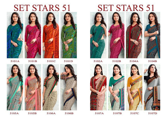Set Stars 51 Sushma Sarees