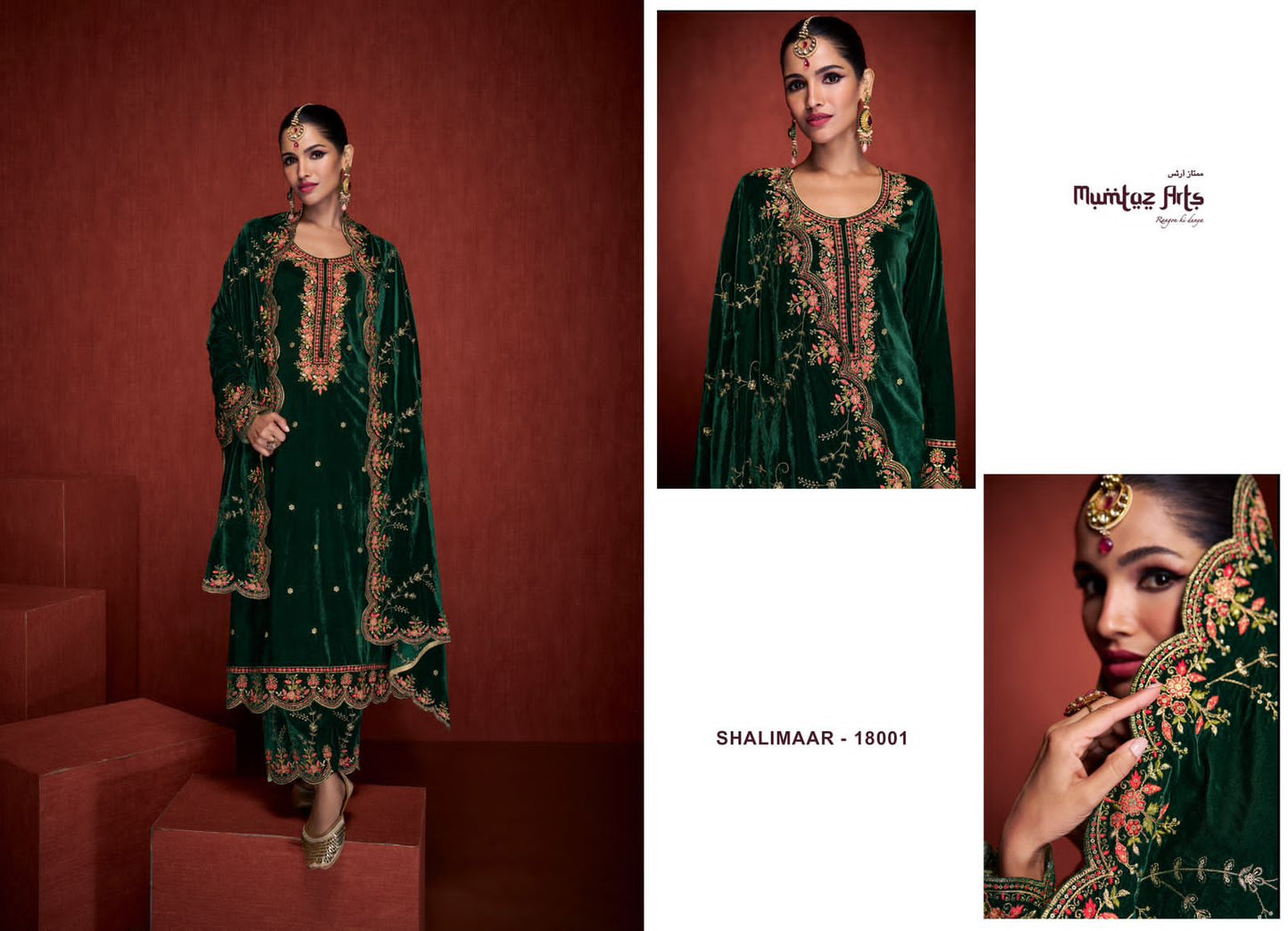 Shalimaar Mumtaz Arts Velvet Suits