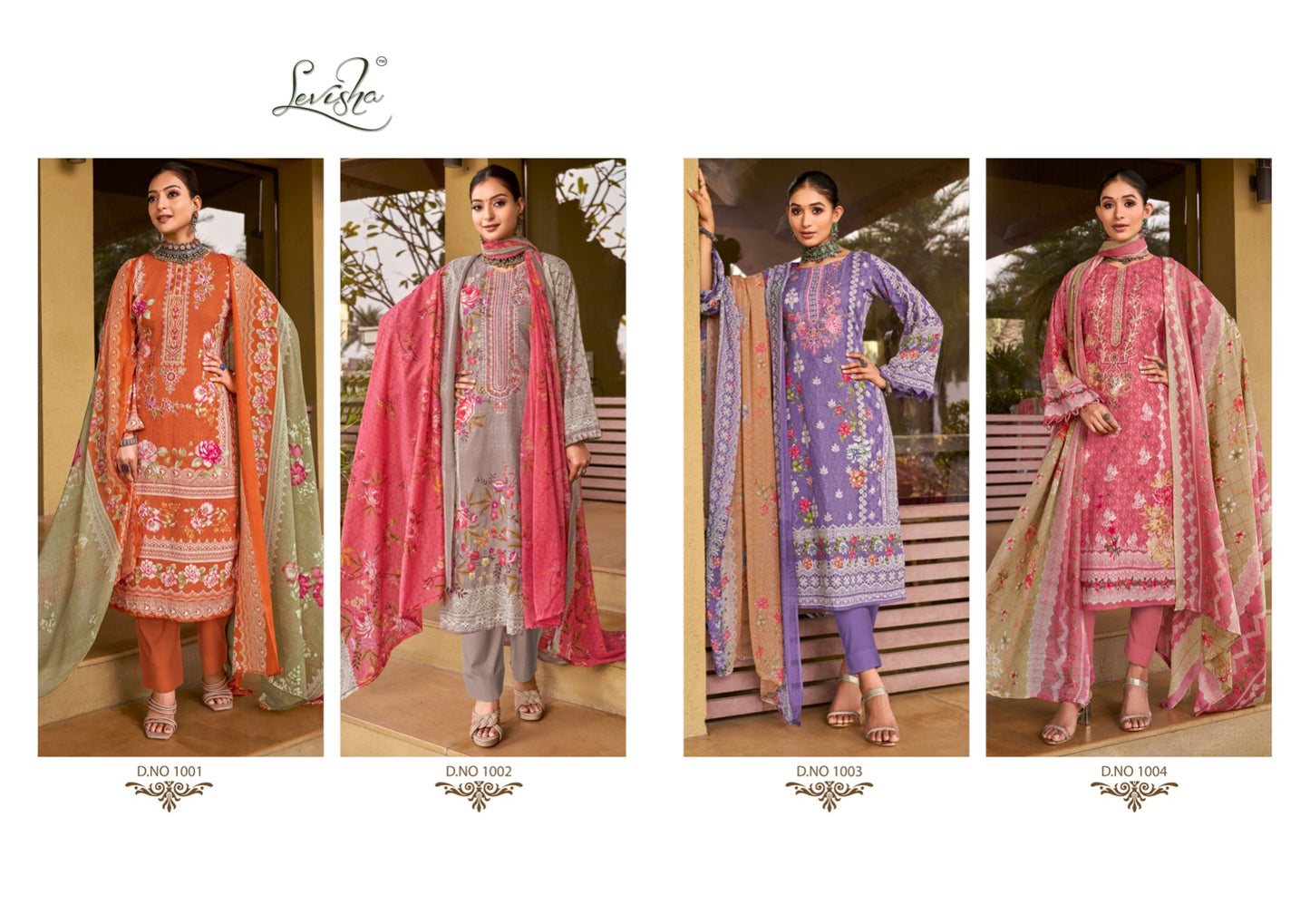 Shehnaz Levisha Cambric Cotton Karachi Salwar Suits