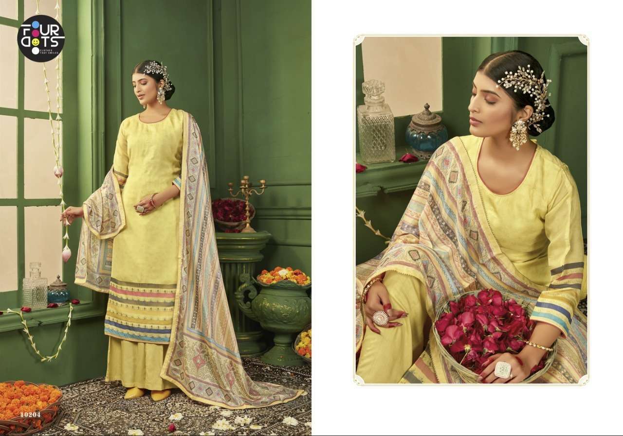 Shrushti Four Dots Organza Plazzo Style Suits