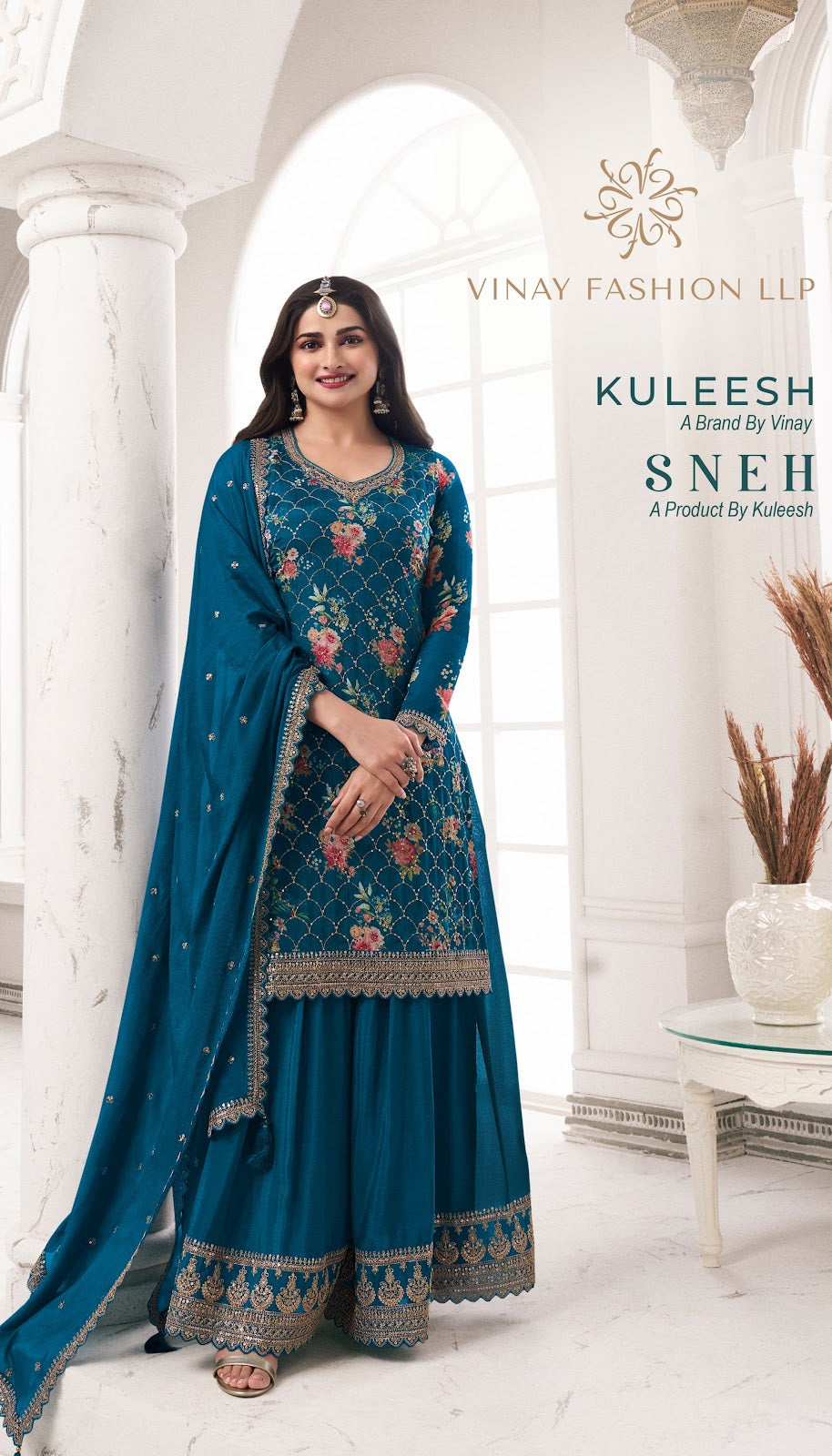 Sneh-Kuleesh Vinay Fashion Llp Chinon Sharara Style Suits