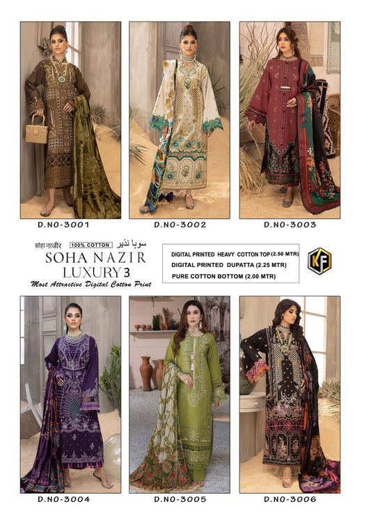 Soha Nazir Luxury-3 Keval Fab Karachi Salwar Suits