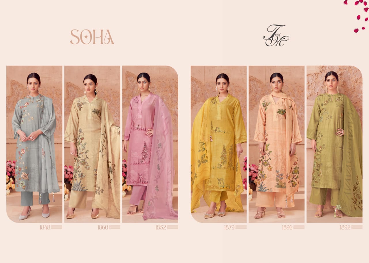 Soha Tm Linen Pant Style Suits