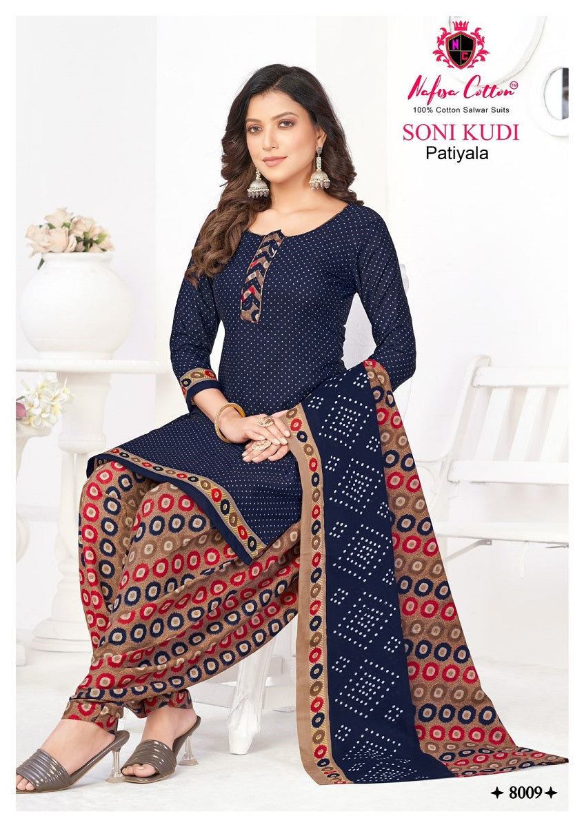 Soni Kudi Vol 8 Nafisa Cotton Cotton Patiyala Style Suits