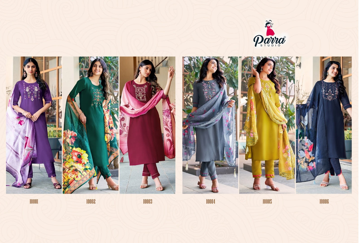Srishti Parra Studio Roman Silk Readymade Pant Style Suits
