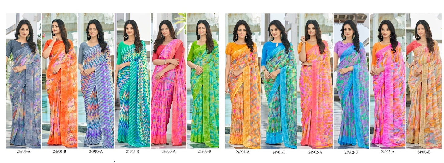 Star Chiffon 122 Ruchi Sarees