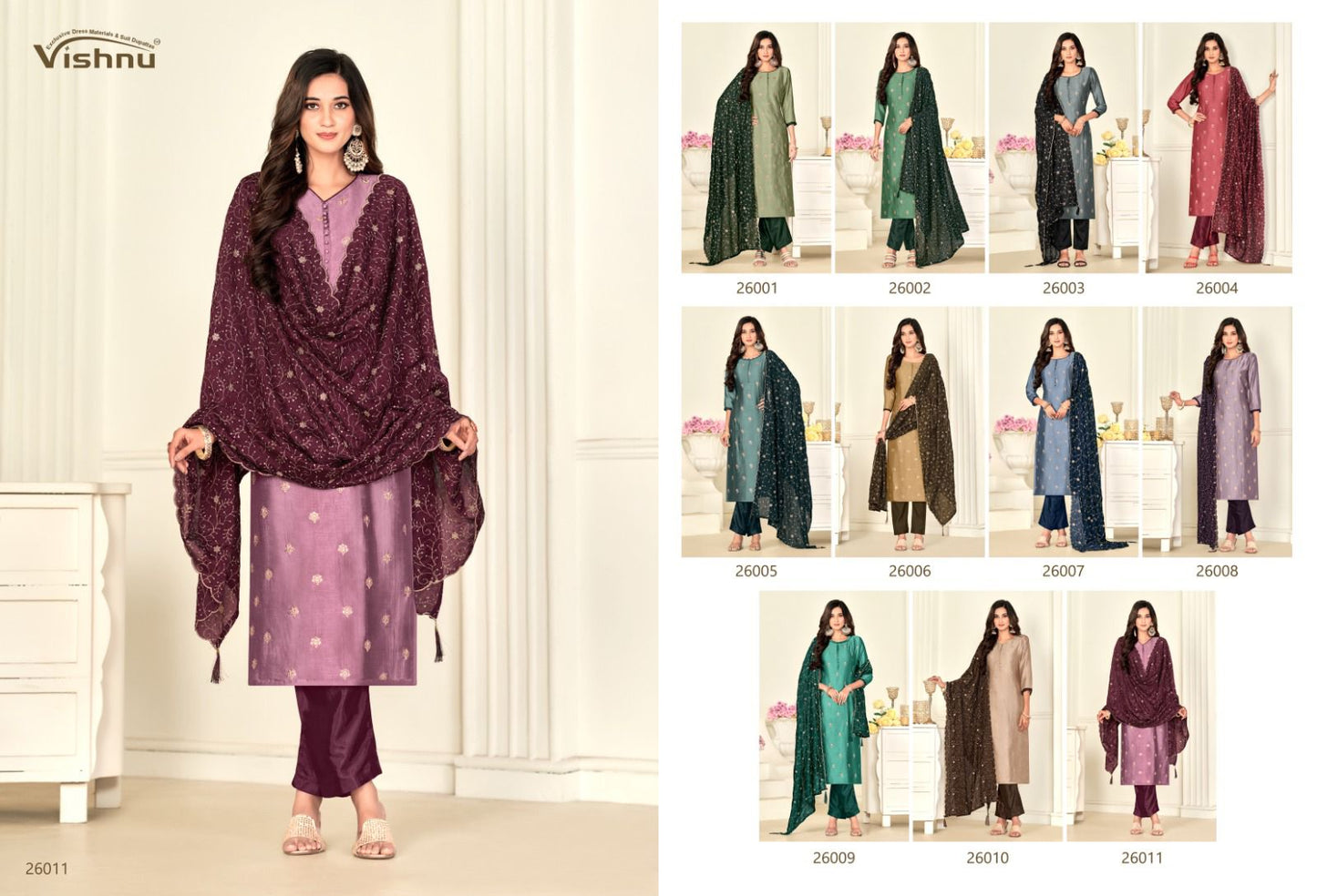 Sukoon Vishnu Impex Vichitra Pant Style Suits