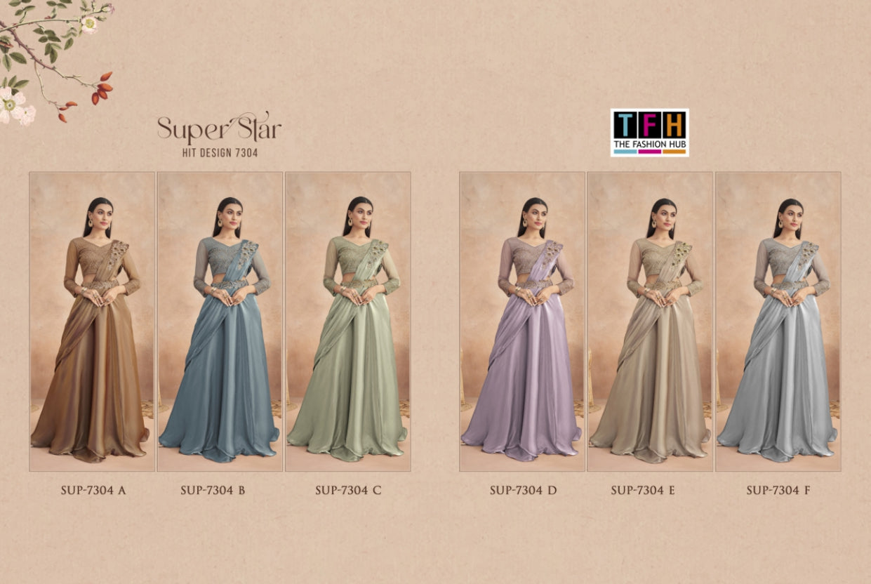 Super Star 7304 Tfh Sarees
