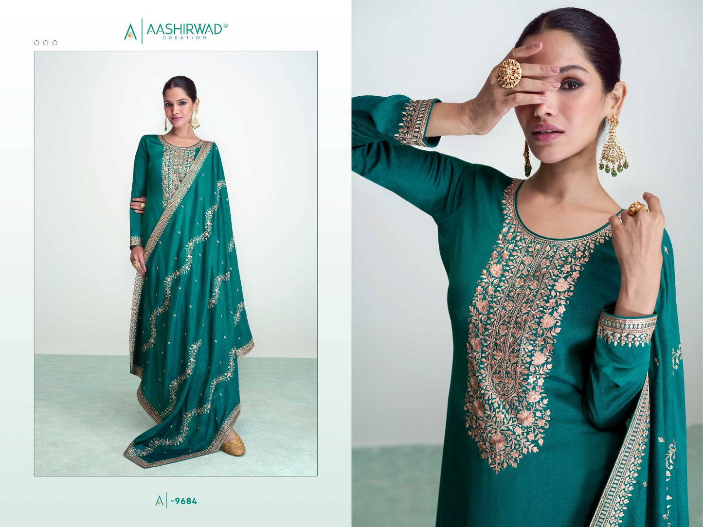 Syra Aashirwad Creation Silk Pant Style Suits