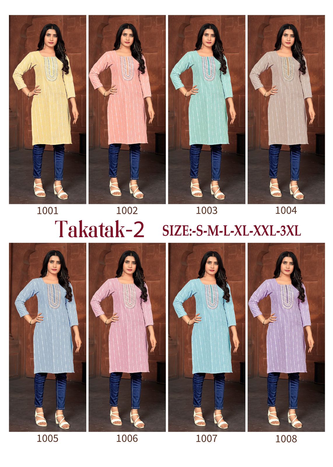 Takatak-2 Sangeet Slub Cotton Knee Length Kurtis