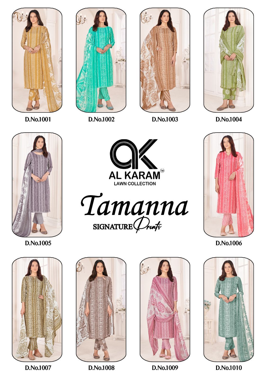 Tamanna- Signature Print Al Karam Soft Cotton Karachi Salwar Suits