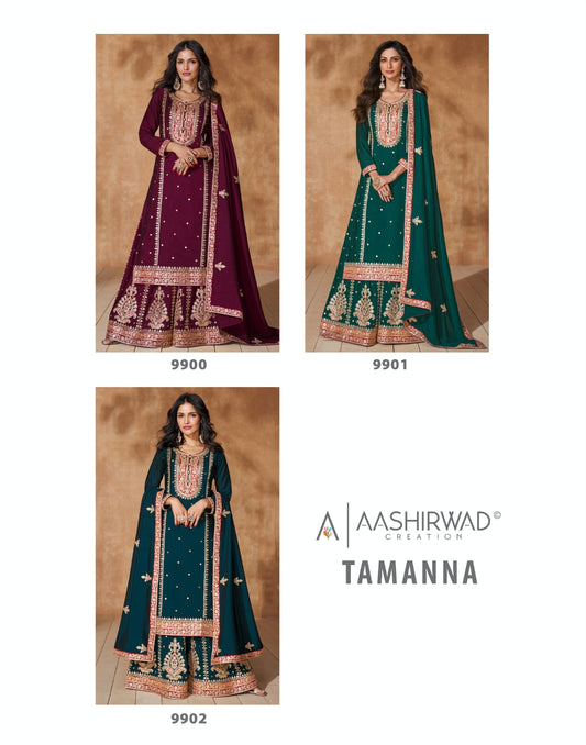 Tamanna Aashirwad Creation Silk Readymade Suits