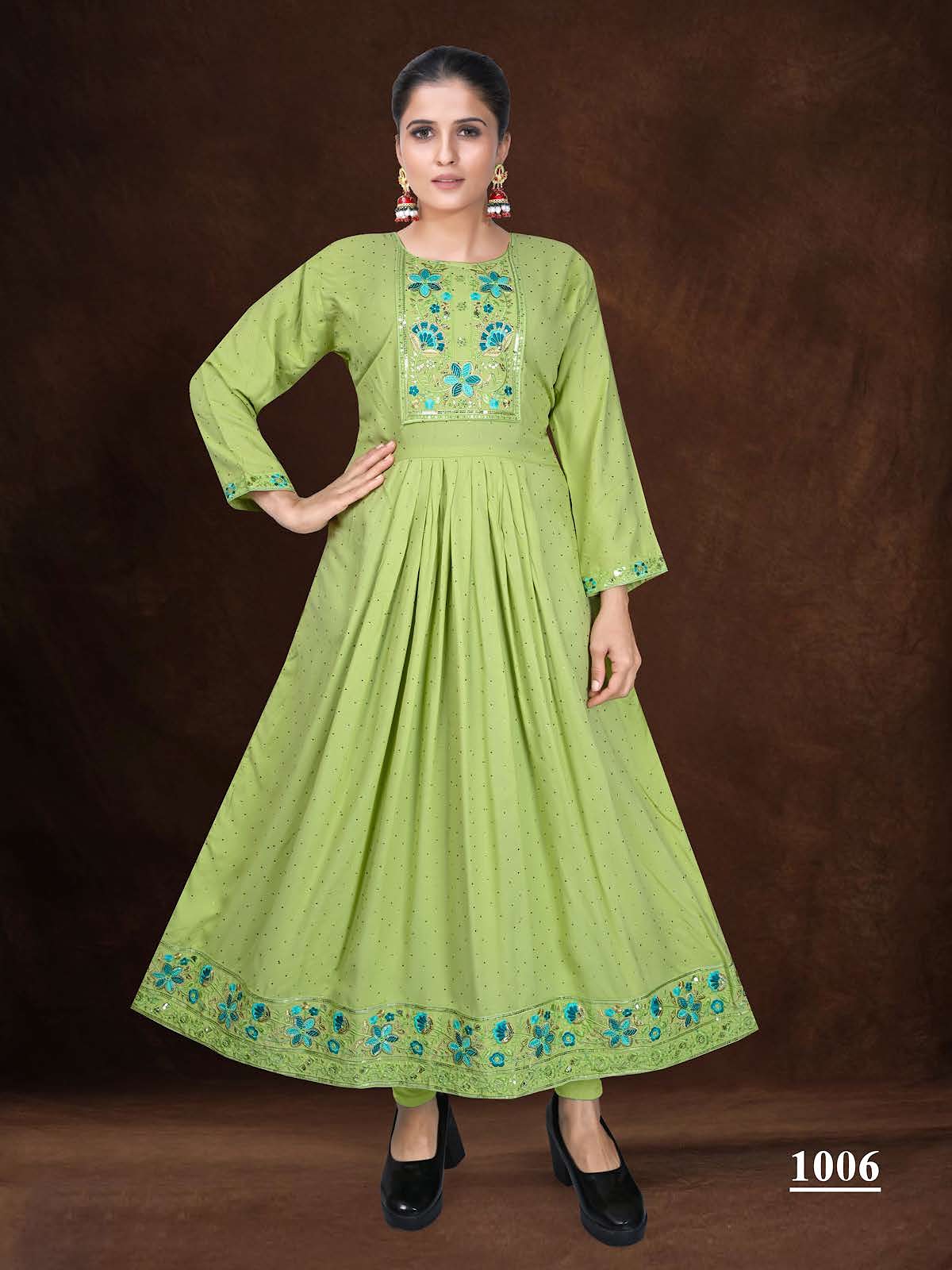 Tamil Vol 1 Kavinay Rayon Anarkali Kurtis