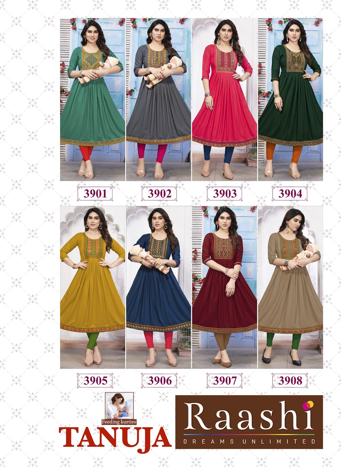 Tanuja Raashi Rayon Feeding Kurtis