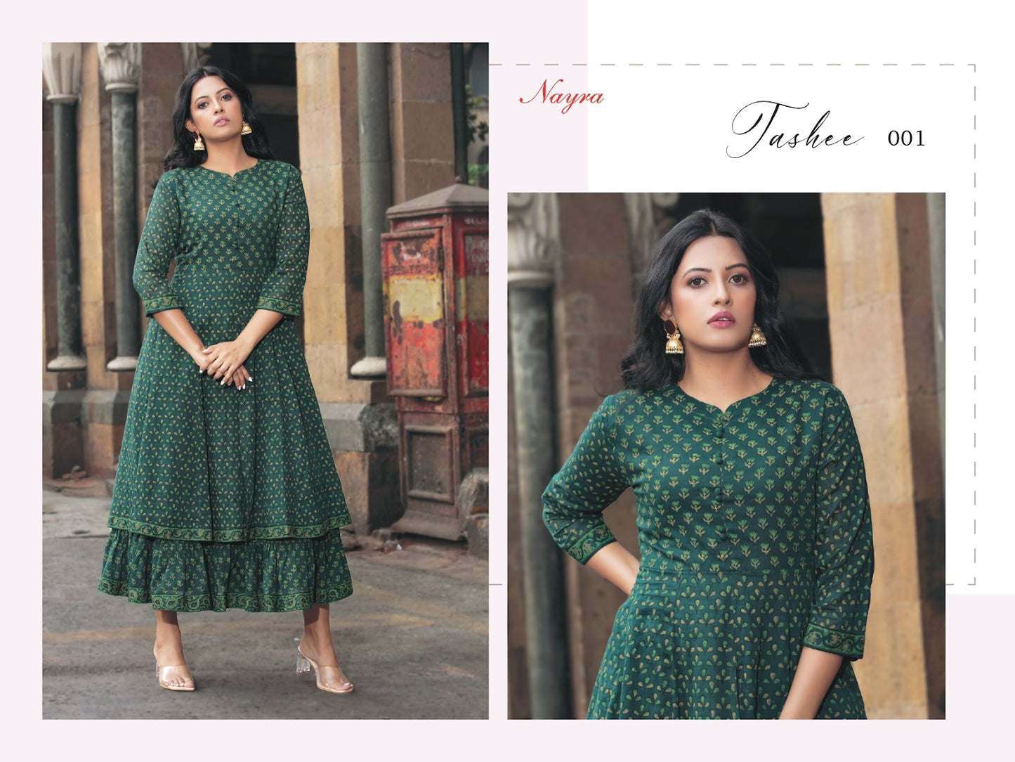 Tashee Nayra Cotton Anarkali Kurtis