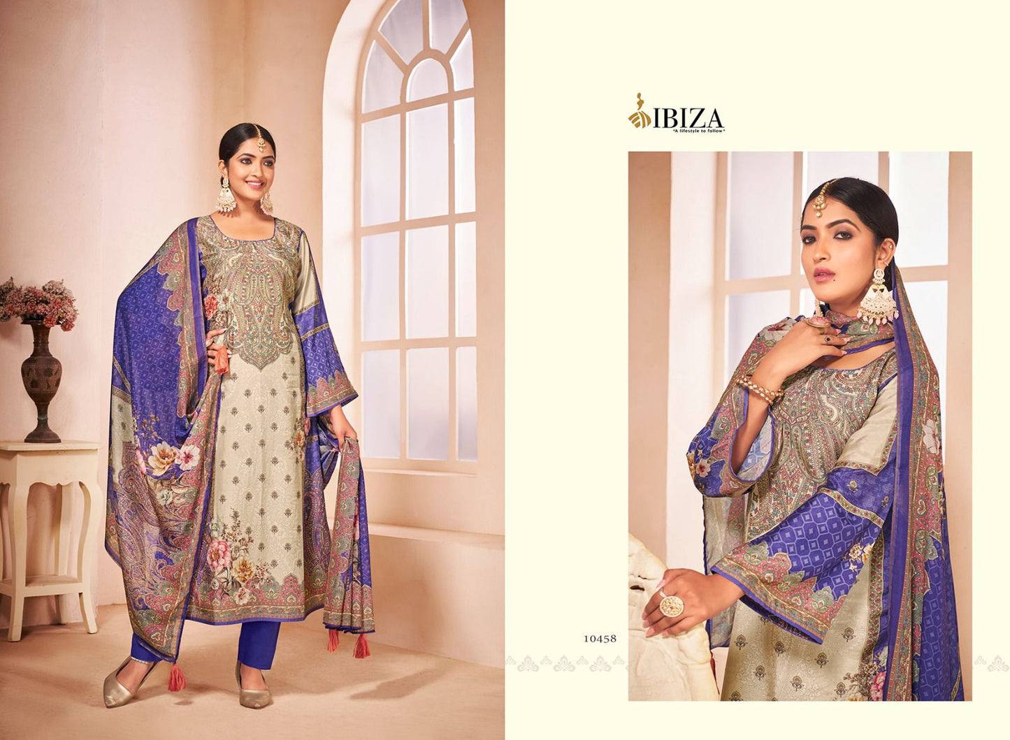 Tashi Ibiza Bemberg Muslin Karachi Salwar Suits
