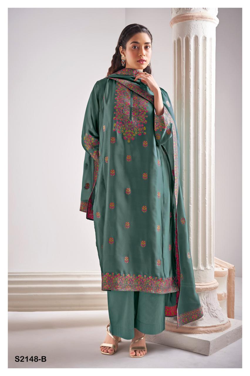 Teofila 2148 Ganga Silk Jacquard Plazzo Style Suits