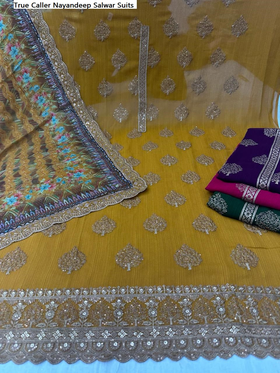True Caller Nayandeep Georgette Salwar Suits