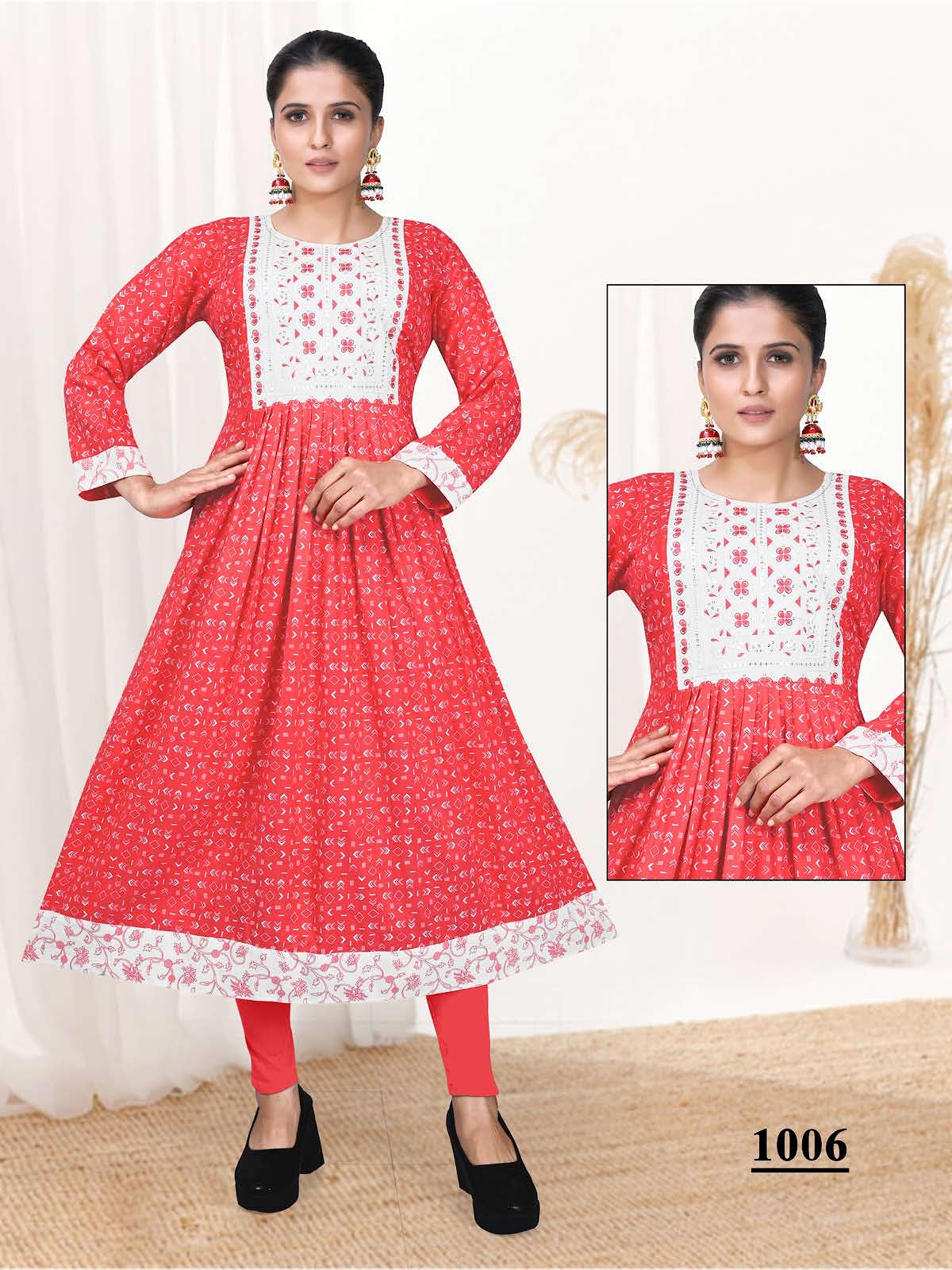 Twin Bird Vol 1 Kavinay Rayon Anarkali Kurtis