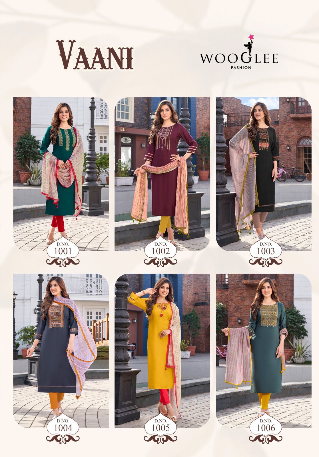 Vaani Wooglee Rayon Readymade Pant Style Suits