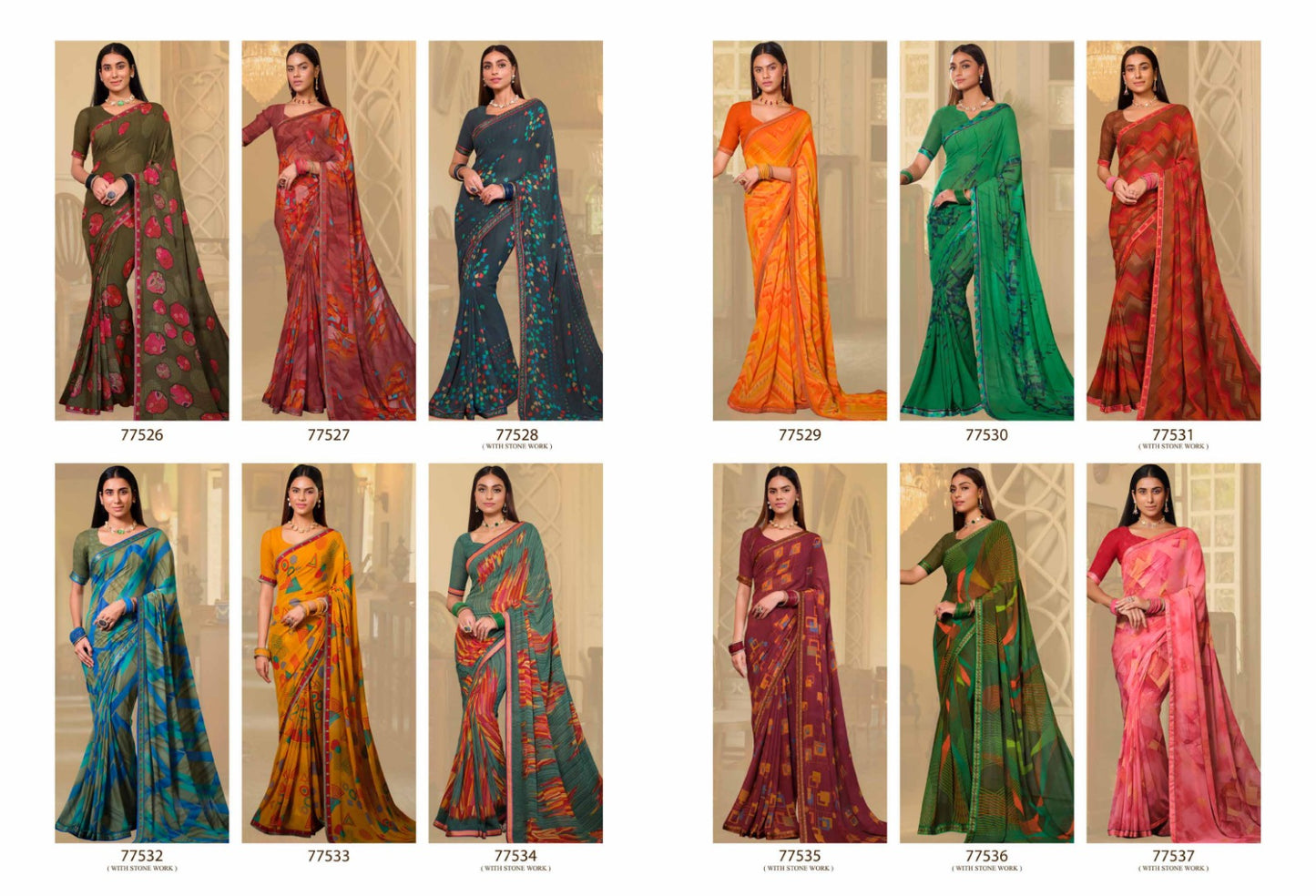 Vaishali Vipul Georgette Sarees