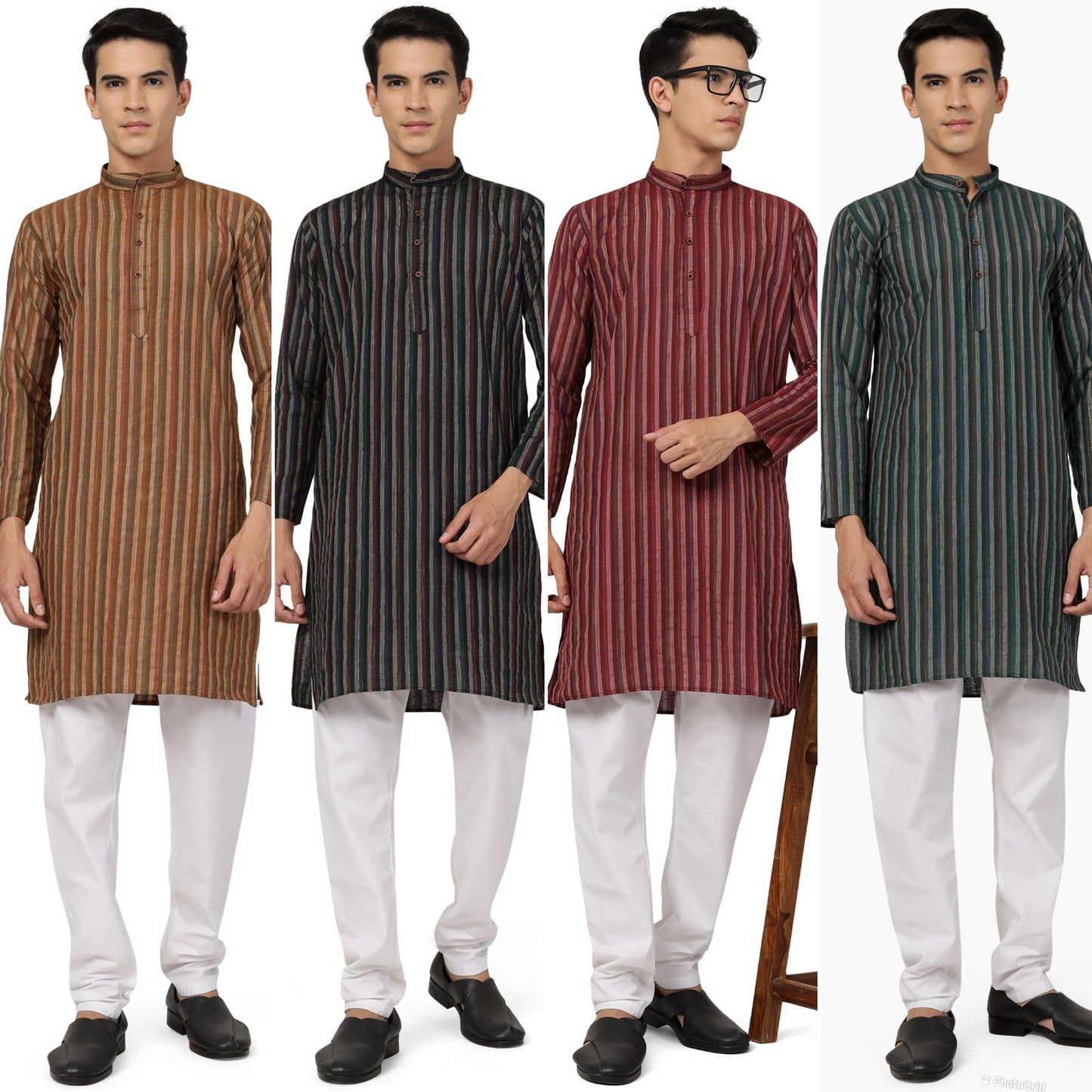 Vastra Bluehills Cotton Mens Kurta Pajama