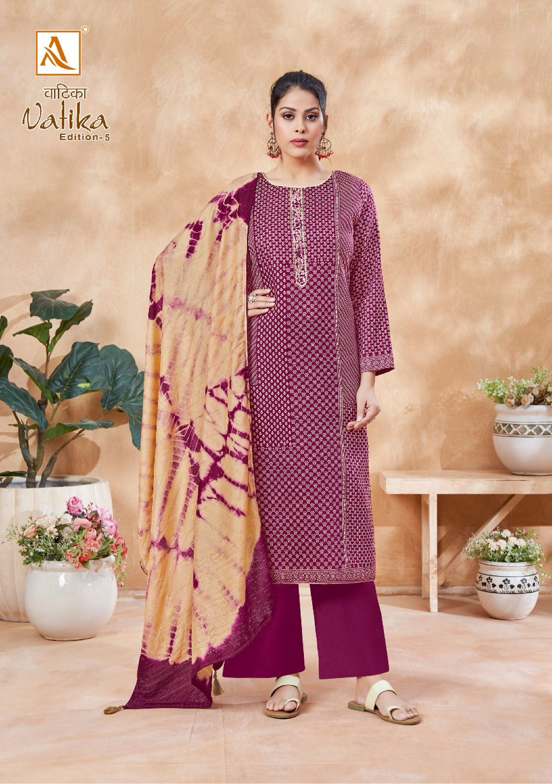 Vatika Edition-5 Alok Jaam Cotton Pant Style Suits
