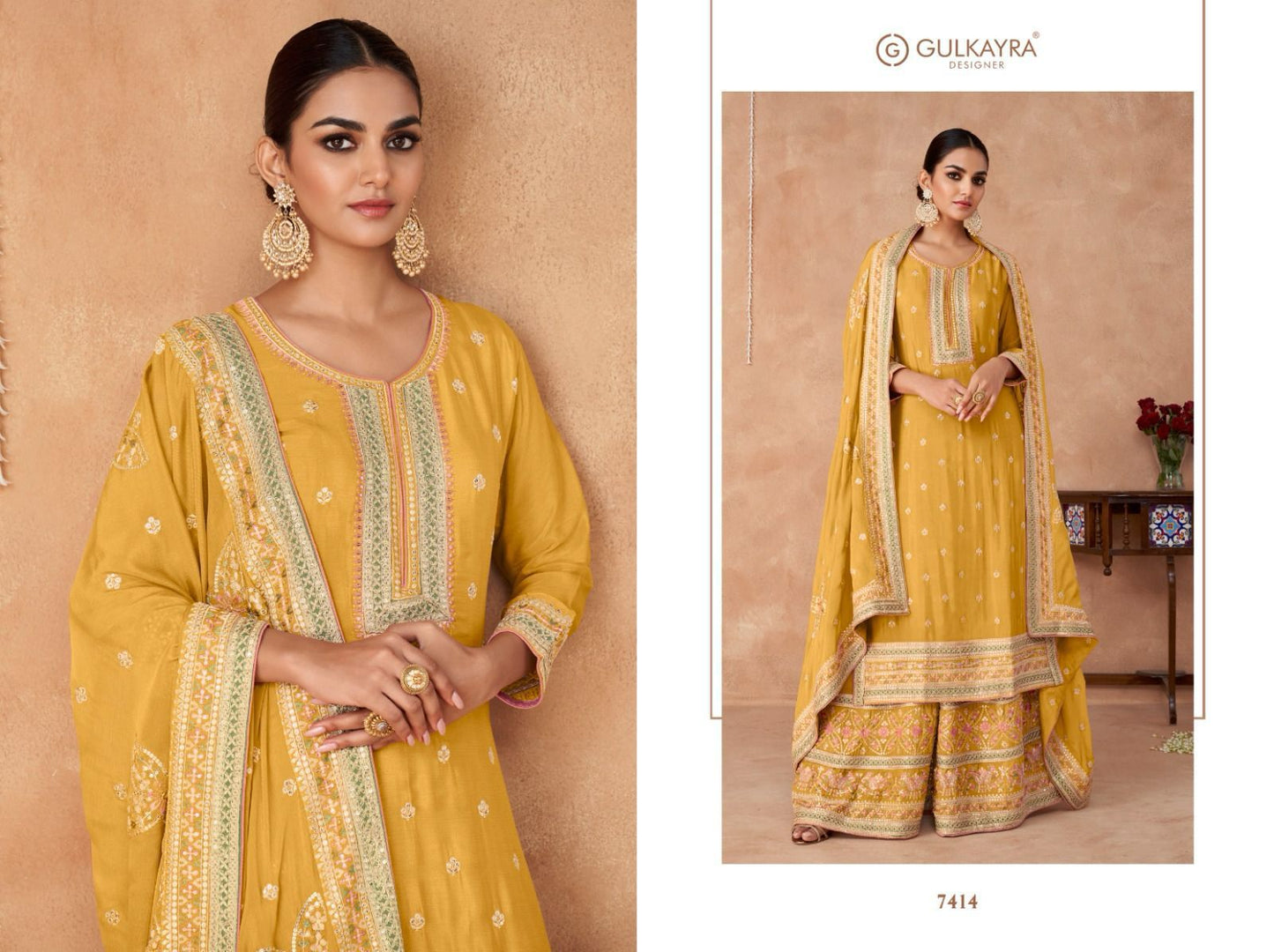 Veeda Nx Gulkayra Designer Chinon Readymade Suits