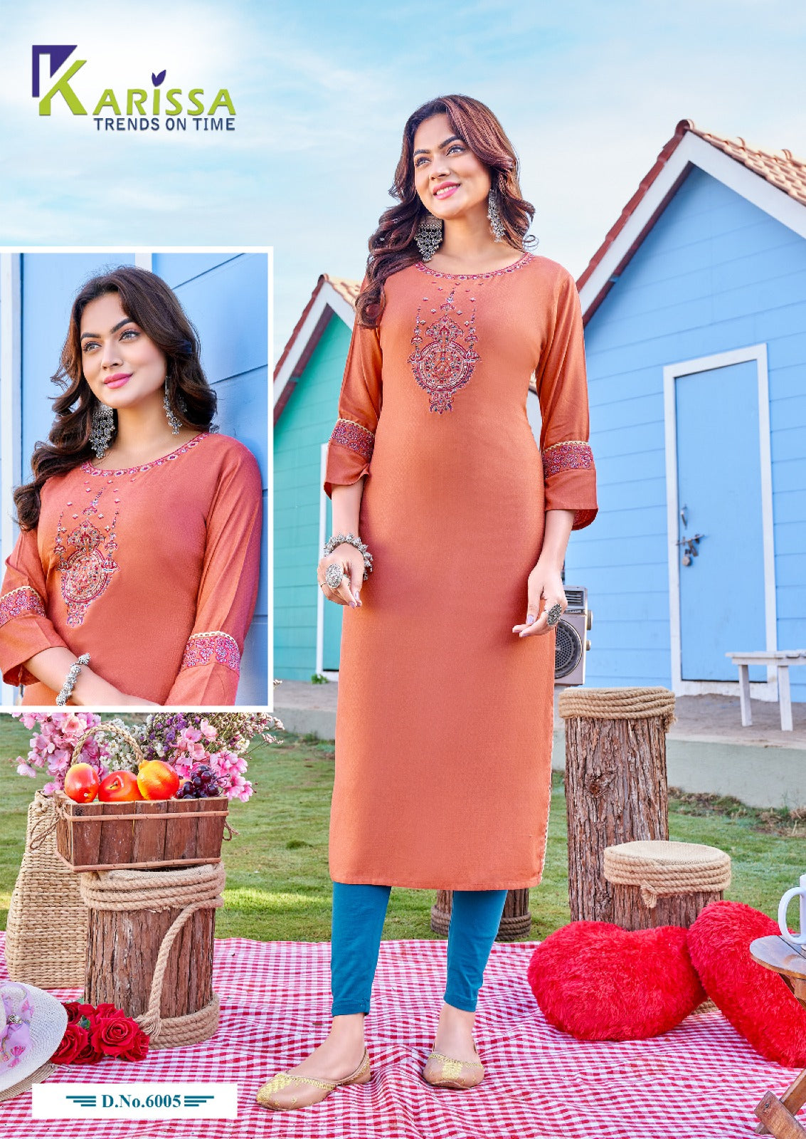 Veer Vol 6 Karissa Viscose Silk Long Kurtis