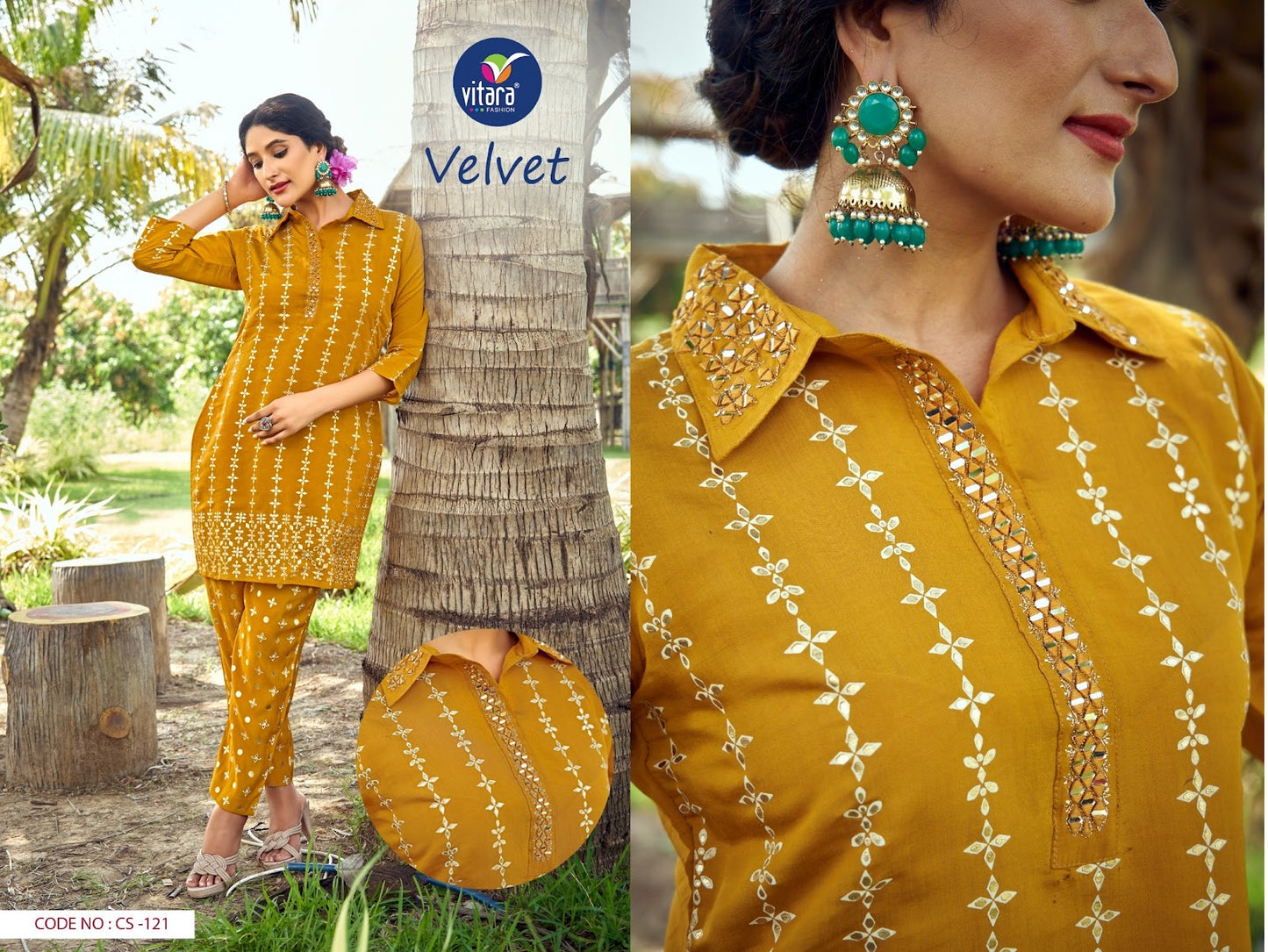 Velvet Vitara Roman Silk Co Ord Set