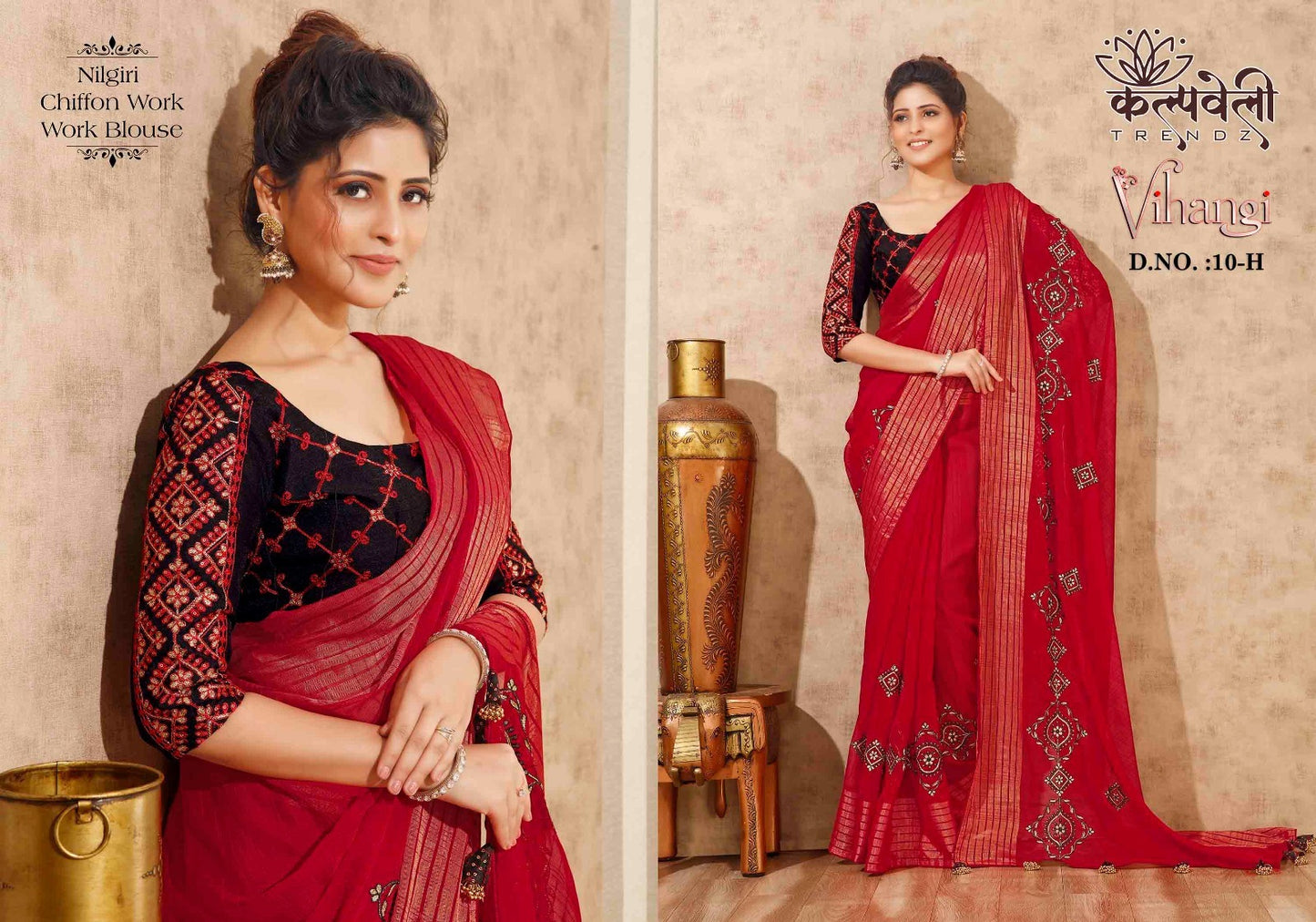 Vihangi-10 Kalpveli Chiffon Sarees