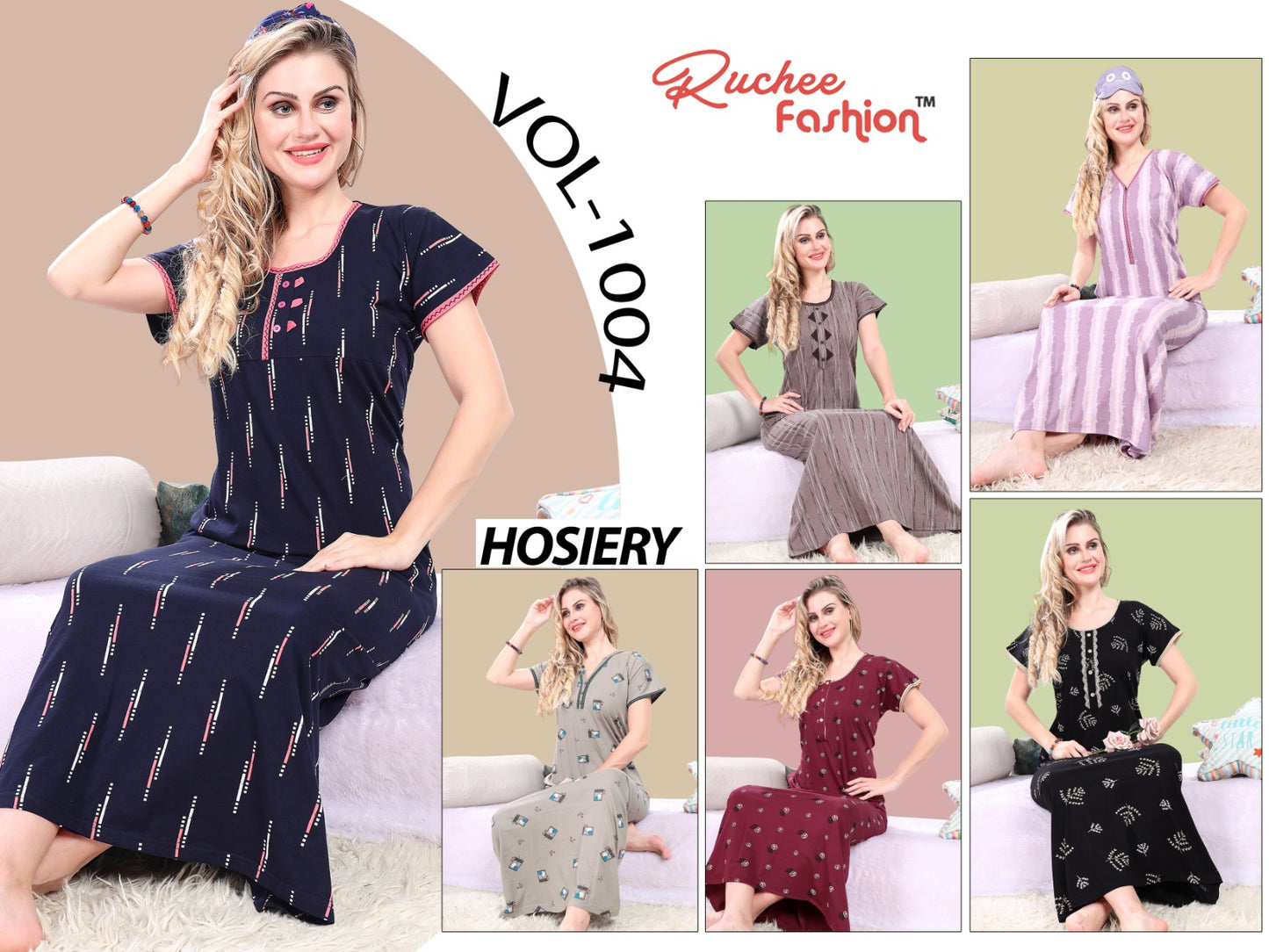 Vol 1004 Ruchee Fashion Night Gowns